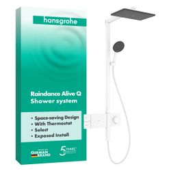 Hansgrohe Raindance Alive Q Showerpipe Duschsystem 210x340mm, 1jet, ShowerSelect Co... HANSGROHE-24580700 4059625568538 (Abb. 1)