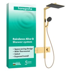 Hansgrohe Raindance Alive Q Showerpipe Duschsystem 210x340mm, 1jet, ShowerSelect Co... HANSGROHE-24580990 4059625568521 (Abb. 1)