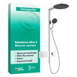 Hansgrohe Raindance Alive S Showerpipe Duschsystem 300mm, 1jet, ShowerSelect Comfor... HANSGROHE-24582000 4059625568453 (Abb. 1)