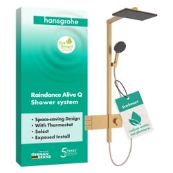 Hansgrohe Raindance Alive Q Showerpipe Duschsystem 210x340mm, 2jet EcoSmart, Shower... HANSGROHE-24591140 4059625568668 (Abb. 1)