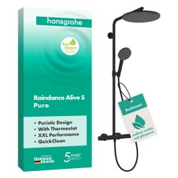 Hansgrohe Raindance Alive S Puro Showerpipe Duschsystem 300mm, 1jet EcoSmart, Ecost... HANSGROHE-24593670 4059625568927 (Abb. 1)
