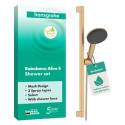 Hansgrohe Raindance Alive Select S Brauseset 125mm 7,1l/min 3jet EcoSmart, Unica E ... HANSGROHE-24600140 4059625562987 (Abb. 1)