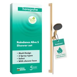 Hansgrohe Raindance Alive Select S Brauseset 125mm 7,1l/min 3jet EcoSmart, Unica E ... HANSGROHE-24601140 4059625562925 (Abb. 1)