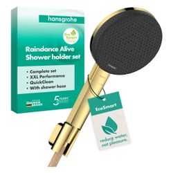 Hansgrohe Raindance Alive Select S Brausehalterset 125mm, 7,1l/min, 3jet EcoSmart, ... HANSGROHE-24611990 4059625569092 (Abb. 1)