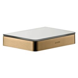 Hansgrohe AXOR Universal Softsquare Ablage 150mm, Sicherheitsglas, Brushed Bronze... HANSGROHE-42840140 4059625083734 (Abb. 1)