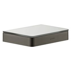 Hansgrohe AXOR Universal Softsquare Ablage 150mm, Sicherheitsglas, Brushed Black Ch... HANSGROHE-42840340 4059625083727 (Abb. 1)