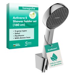 Hansgrohe Activera Select S Brausehalterset, 2jet, Handbrause, Schlauch 1600mm, Chr... HANSGROHE-28054000 4059625602720 (Abb. 1)