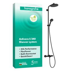 Hansgrohe Activera S Showerpipe Duschsystem 1jet, EcoSmart, Kopfbrause 240mm, Handb... HANSGROHE-28871670 4059625605813 (Abb. 1)