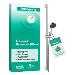 Hansgrohe Activera S Brauseset, EcoSmart, Handbrause, Brausestange 959mm, Chrom... HANSGROHE-28042000 4059625603062 (Abb. 1)