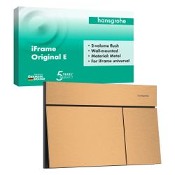Hansgrohe iFrame Element E Betätigungsplatte für 2-Mengen-Spülung, Metall, mechanis... HANSGROHE-66003140 4059625610909 (Abb. 1)