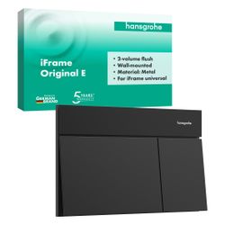 Hansgrohe iFrame Element E Betätigungsplatte für 2-Mengen-Spülung, Metall, mechanis... HANSGROHE-66003670 4059625610886 (Abb. 1)