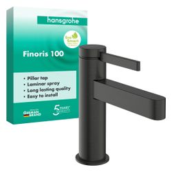 Hansgrohe Finoris Standventil 100mm, 5l/min, Hebel-Grifffür Kalt-/vorgem. Wasser oh... HANSGROHE-76013340 4059625751299 (Abb. 1)