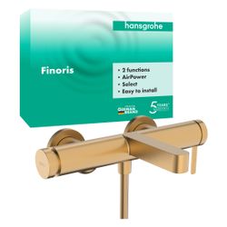 Hansgrohe Finoris Einhebel-Wannenmischer Aufputz, 19l/min, Brushed Bronze... HANSGROHE-76420140 4059625751893 (Abb. 1)