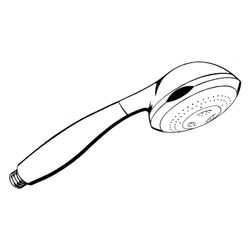 Hansgrohe AXOR Handbrause für Carlton, 70mm, 2 Strahlarten, 14l/min, G 1/2", Chrom,... HANSGROHE-17850000 4011097234045 (Abb. 1)