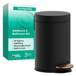 Hansgrohe AddStoris Treteimer, 3L, herausnehmbarem Einsatz, Brushed Bronze... HANSGROHE-41775140 4059625694190 (Abb. 1)