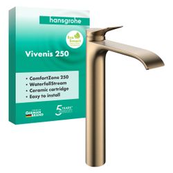 Hansgrohe Vivenis Einhebel-Waschtischmischer 250mm, 5l/min, für Aufsatzwaschtische ... HANSGROHE-75042140 4059625801154 (Abb. 1)