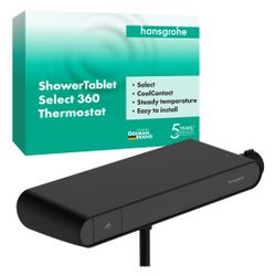 Hansgrohe Brausethermostat ShowerTablet Select 360 Aufputz, G 1/2", 150mm, Mattschw... HANSGROHE-13158670 4059625770177 (Abb. 1)
