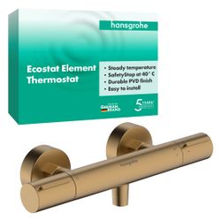 Hansgrohe Ecostat Element Brausethermostat Aufputz, 17l/min, Brushed Bronze... HANSGROHE-13346140 4059625814871 (Abb. 1)
