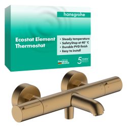 Hansgrohe Ecostat Element Wannenthermostat Aufputz, 20l/min, Brushed Bronze... HANSGROHE-13347140 4059625814840 (Abb. 1)