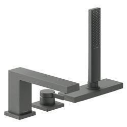 Hansgrohe Tecturis E 3-Loch Einhebel-Wannenrandmischer, 23l/min, sBox, Brushed Blac... HANSGROHE-73443340 4059625811276 (Abb. 1)