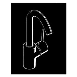 hansgrohe Talis S Einhebel-Waschtischmischer 200mm 5l/min mit Schwenkauslauf, Zugst... HANSGROHE-32070000 4011097473574 (Abb. 1)