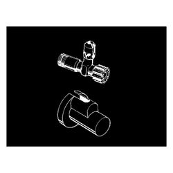 Hansgrohe Eckventil mit Schuber Abgang G 3/8", Edelstahl Optik... HANSGROHE-13954800 4011097360423 (Abb. 1)