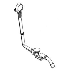 hansgrohe Exafill S Komplettset Wanneneinlauf, Ablauf-, Überlaufgarnitur für Normal... HANSGROHE-58113000 4011097423913 (Abb. 1)