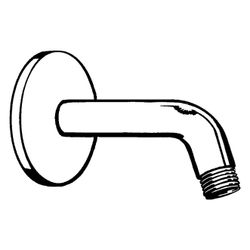 hansgrohe Brausearm 230mm DN 15, Chrom, Ausladung 67 Grad ohne Kugelgelenk... HANSGROHE-27412000 4011097112947 (Abb. 1)