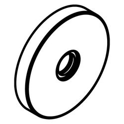 Hansgrohe Wandbefestigung für Brausenarm D. 24mm, Chrom, 27423000... HANSGROHE-27423000 4011097479422 (Abb. 1)