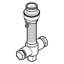 Hansgrohe Grundkörper Wanneneinlauf für 4-Loch Wannenrandarmatur... HANSGROHE-96125000 4011097280103 (Abb. 1)