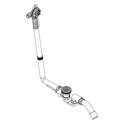 Hansgrohe Exafill S Grundkörper Wanneneinlauf, Ablauf-, Überlaufgarnitur für Normal... HANSGROHE-58115180 4011097433103 (Abb. 1)