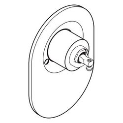 hansgrohe Umrüstset Chrom von Kugelkartusche auf M3 Kartusche für Brausenmischer Un... HANSGROHE-96384000 4011097347653 (Abb. 1)