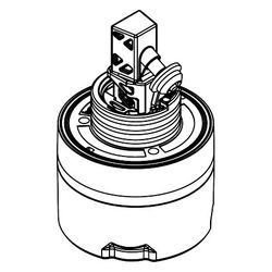 Hansgrohe Kartusche komplett M45 DUP Brausenmischer Highflow, 98285000... HANSGROHE-98285000 4011097727325 (Abb. 1)