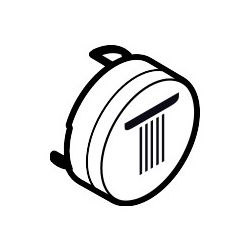 hansgrohe Druckknopf Symbol Kopfbrause Rain klein, Mattschwarz... HANSGROHE-93572670 4059625270110 (Abb. 1)