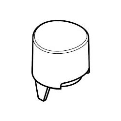Hansgrohe AXOR Druckknopf für Thermostat, Chrom, 92848000... HANSGROHE-92848000 4011097808871 (Abb. 1)
