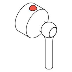 Hansgrohe AXOR Hebel-Grifffür Terrano Thermostat, Chrom, 37391000... HANSGROHE-37391000 4011097421971 (Abb. 1)