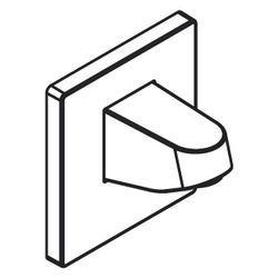 Hansgrohe Pulsify Wandanschluss für Kopfbrause 105mm, Mattschwarz... HANSGROHE-24139670 4059625340998 (Abb. 1)