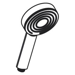 hansgrohe Pulsify S Handbrause 105mm 1jet EcoSmart plus 5,7l/min, Chrom... HANSGROHE-24121000 4059625320587 (Abb. 1)