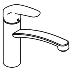 Hansgrohe Focus M41 Einhebel-Küchenmischer 160mm, 12l/min, 1jet, Chrom... HANSGROHE-31806000 4011097641904 (Abb. 1)