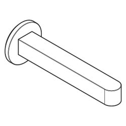 Hansgrohe Wanneneinlauf Finoris, G 1/2", 174mm, Normalstrahl, Brushed Bronze, 76410... HANSGROHE-76410140 4059625751572 (Abb. 1)