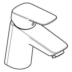 hansgrohe Logis Einhebel-Waschtischmischer 70mm 5l/min Mattschwarz ohne Garnitur... HANSGROHE-71071670 4059625460535 (Abb. 1)