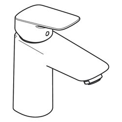 hansgrohe Logis Einhebel-Waschtischmischer 100mm 5l/min Chrom mit Push-Open Garnitu... HANSGROHE-71107000 4011097738529 (Abb. 1)