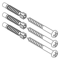 Hansgrohe Befestigungsteile WallStoris Schieber, 3 Schrauben, 3 Dübel, 94268000... HANSGROHE-94268000 4059625358948 (Abb. 1)