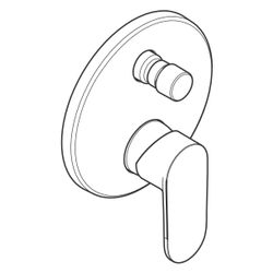 hansgrohe Vernis Blend Einhebel-Wannenmischer Unterputz 29l/min, Chrom für iBox uni... HANSGROHE-71466000 4059625363713 (Abb. 1)
