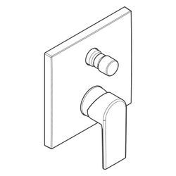 hansgrohe Vernis Shape Einhebel-Wannenmischer Unterputz 29l/min Chrom für iBox univ... HANSGROHE-71468000 4059625363676 (Abb. 1)