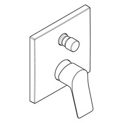 hansgrohe Vivenis Einhebel-Wannenmischer Unterputz 29l/min für iBox universal, Chro... HANSGROHE-75415000 4059625358504 (Abb. 1)