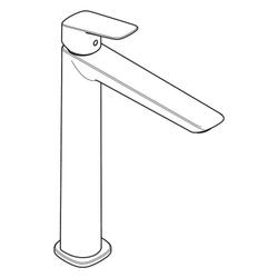 hansgrohe Logis Einhebel-Waschtischmischer 240mm 5l/min Fine Chrom ohne Garnitur... HANSGROHE-71258000 4059625356036 (Abb. 1)