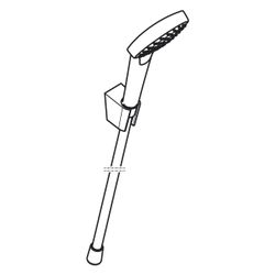 hansgrohe Croma Select S Brausehalterset 110mm 14,7l/min Vario mit Brauseschlauch 1... HANSGROHE-26411400 4011097744865 (Abb. 1)