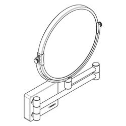 Hansgrohe AddStoris Rasierspiegel, Mattschwarz... HANSGROHE-41791670 4059625321997 (Abb. 1)