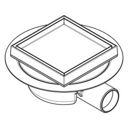 hansgrohe RainDrain Spot Komplettset Punktablauf 150x150mm rückseitig befliesbar, E... HANSGROHE-56112800 4059625348697 (Abb. 1)